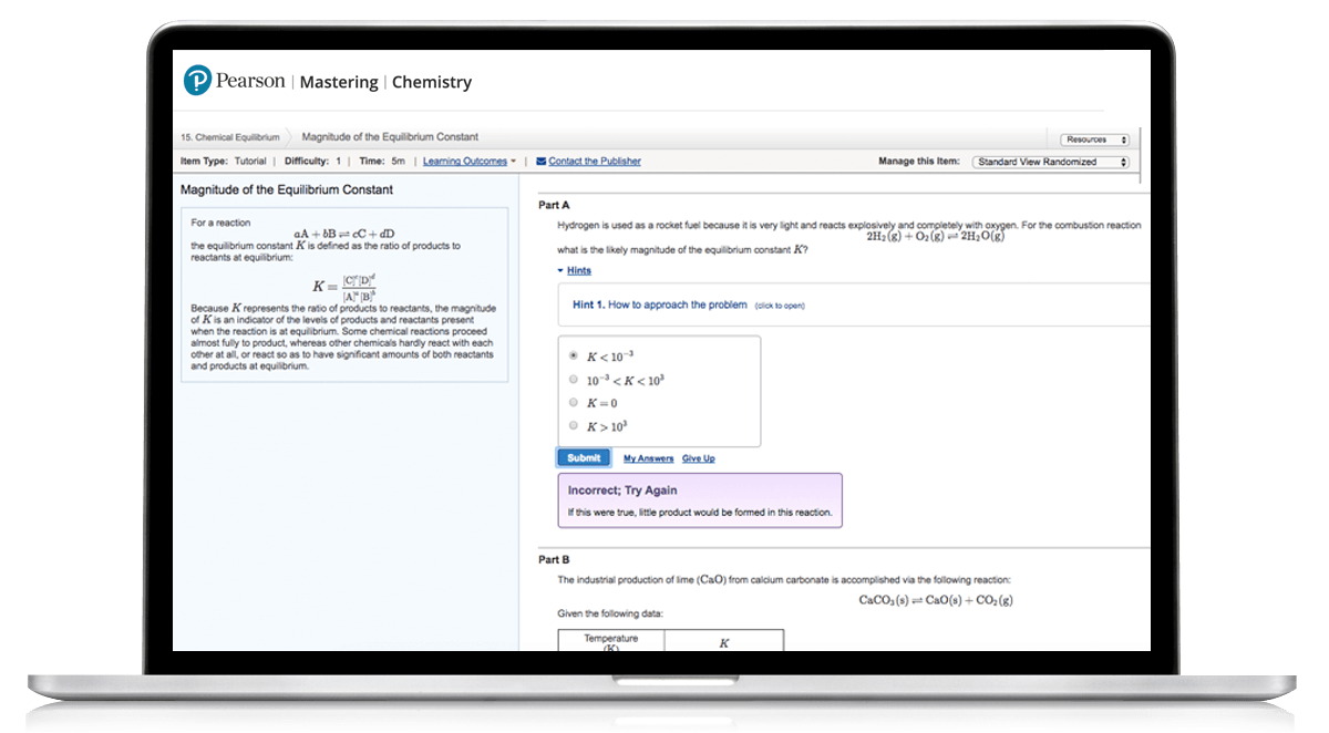 Features For Educators Mastering Chemistry Pearson Features For Educators Mastering Chemistry Pearson