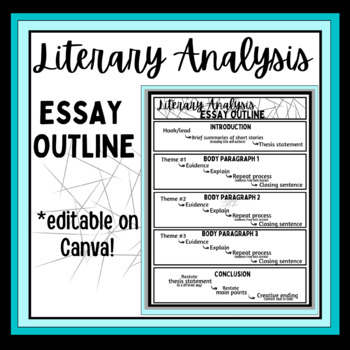 Literary Analysis Essay Outline Editable By Mrs Rindler In The Middle Literary Analysis Essay Outline Editable By Mrs Rindler In The Middle