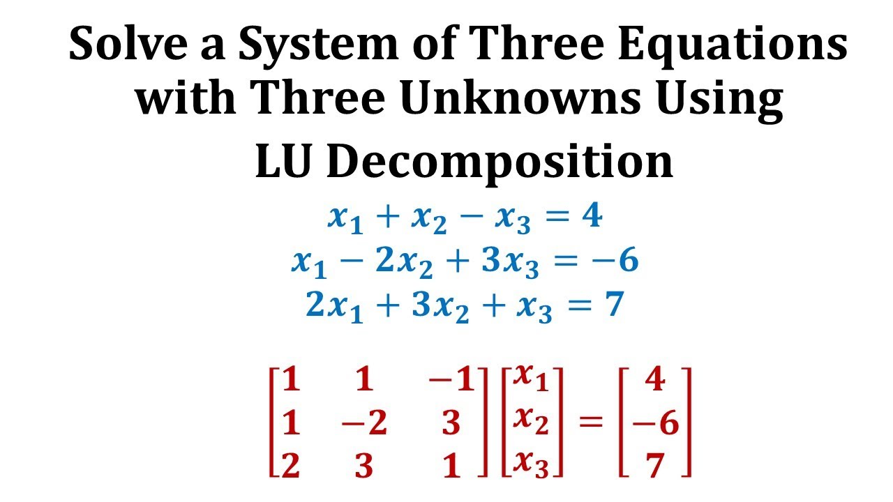 LU Factorization Solver: Simplify Linear Equations Efficiently