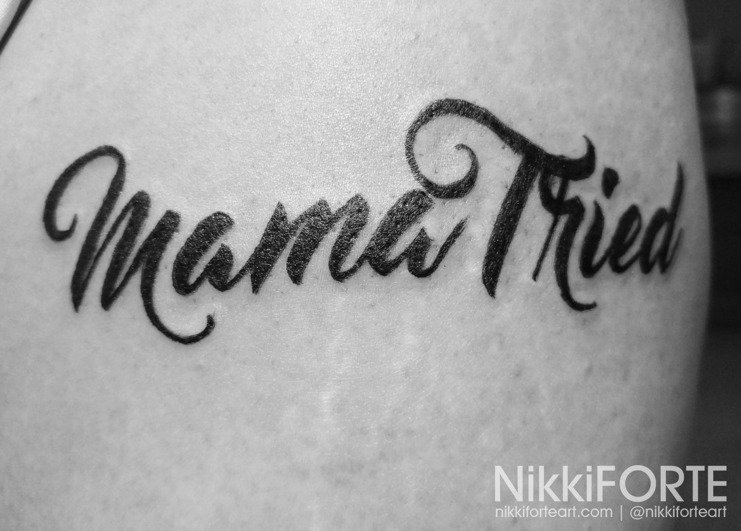 Mama Tried Tattoo Font Mama Tried Tattoo Font