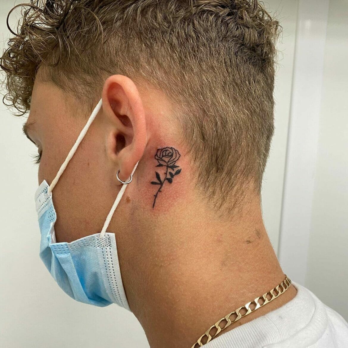 Mens Behind Ear Tattoos: Trendy Designs & Ideas