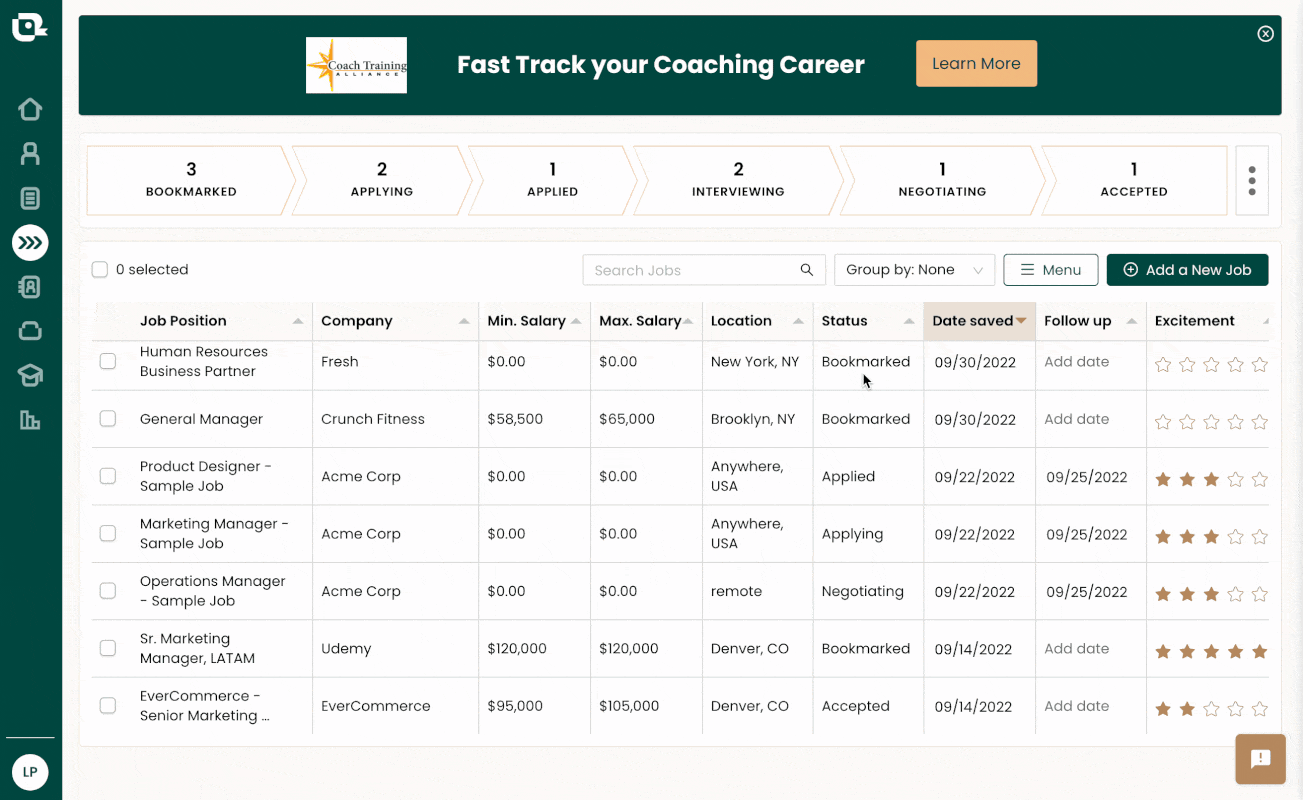 Teal Free Applicant Tracking System For Job Seekers Open2work Teal Free Applicant Tracking System For Job Seekers Open2work
